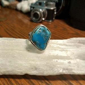 Genuine Raw Turquoise ring